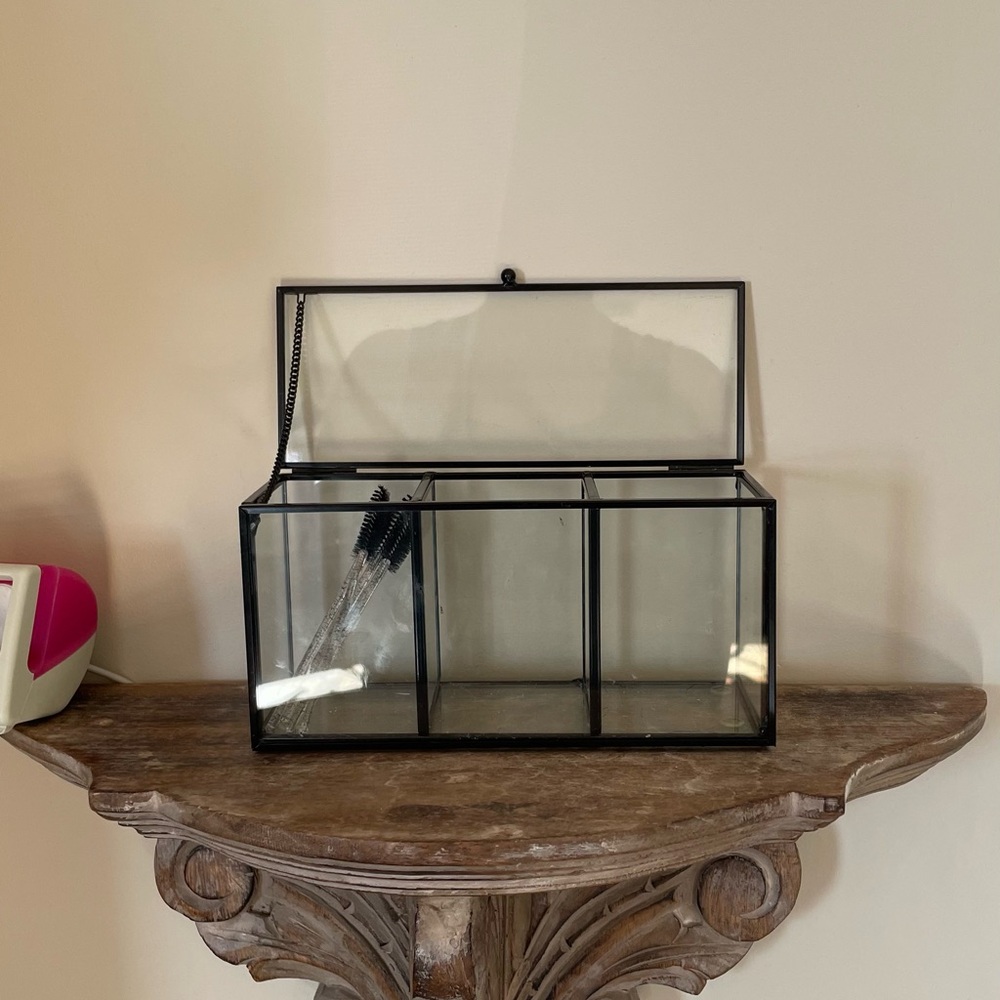 Glass Display Box with Black Frame